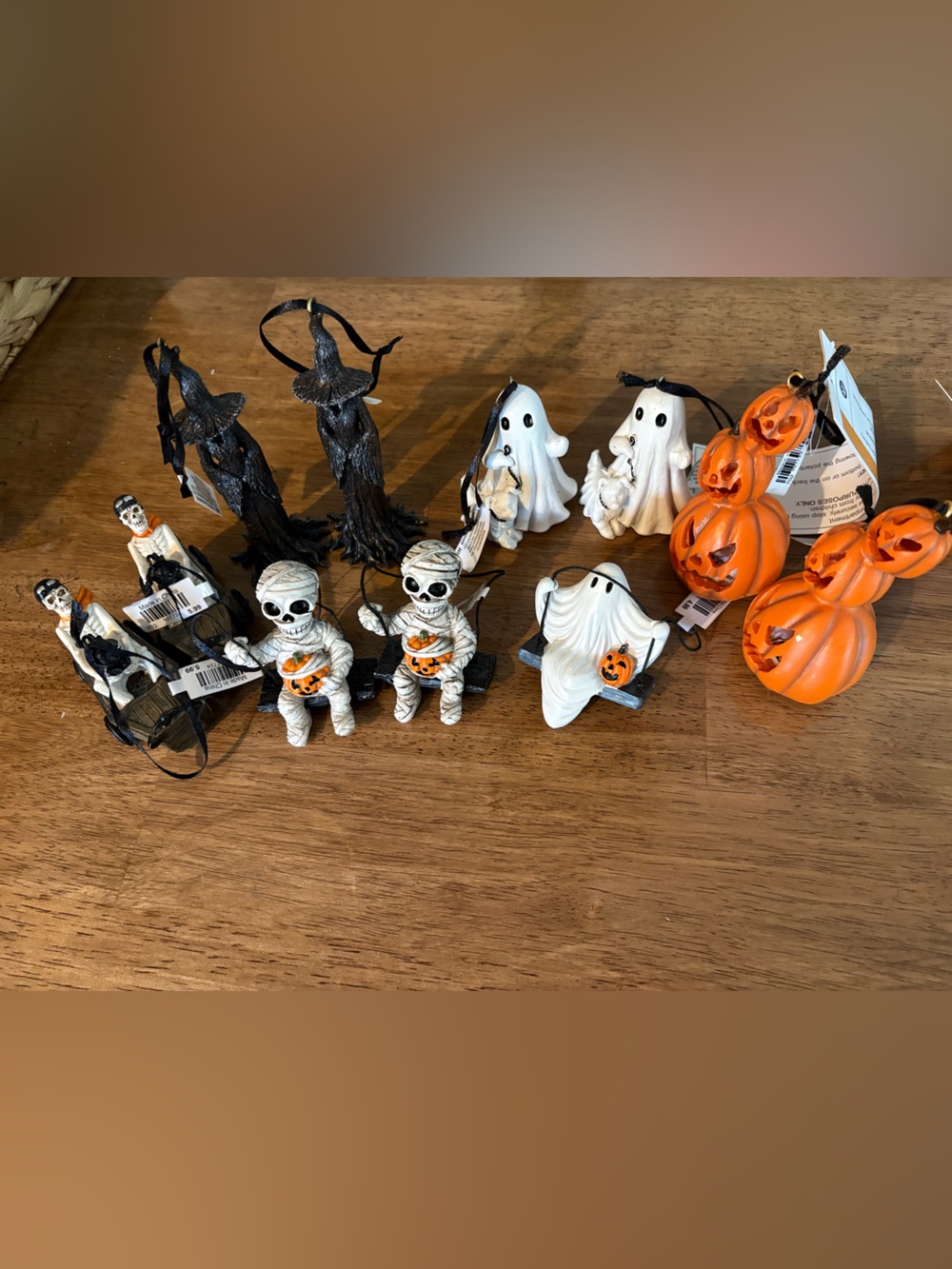 Cracker Barrel Black Halloween Ornaments